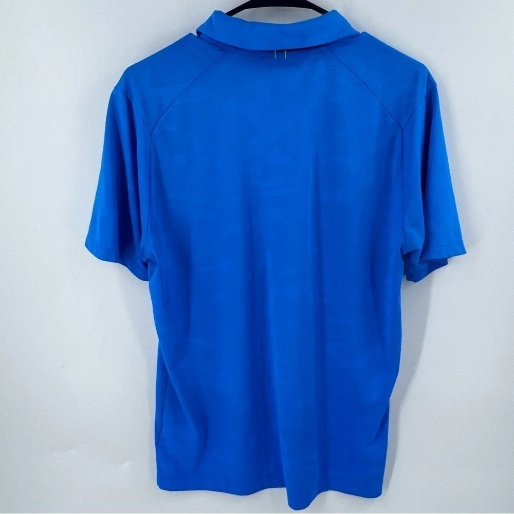 Nike Tour Performance Blue‎ and Black Polo Shirt with Classic Design